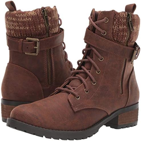 Sweater Collar Boot with Strap Fashion 