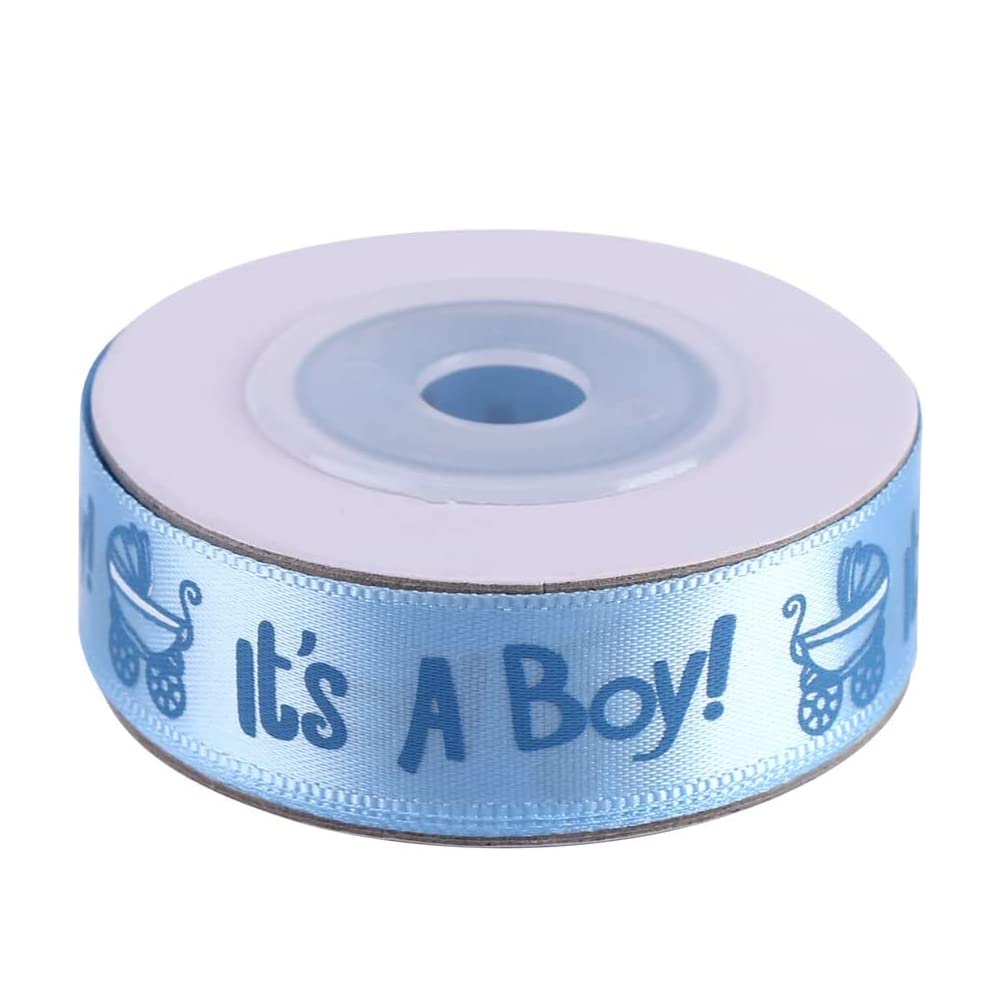Satin Ribbon 1.5cm*9.1m Gift Wrapping Ribbon Soft Fabric Ribbon for Baby Boy Gift Decoration and Party Supplies