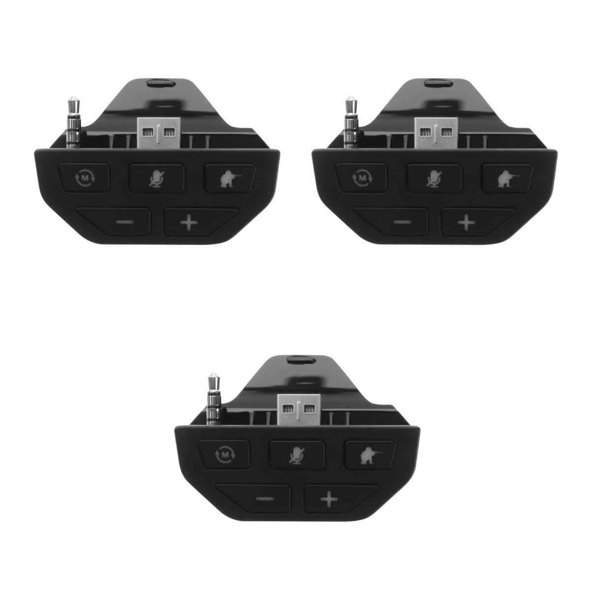 BESTonZON 3 Pz Adattatore per cuffie controllore adattatore per controller audio per cuffie adattatore per giochi audio convertitore di senza fili pulsante addominali