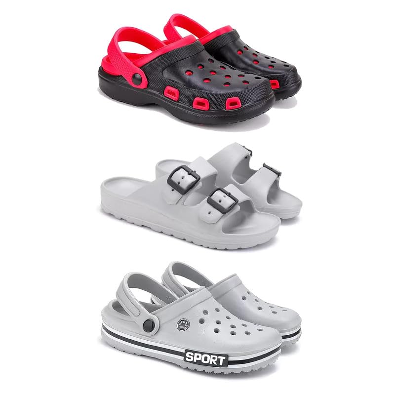 Lightweight Classic Clogs || Sandals with Slider Adjustable Back Strap for Men-Combo-COMBO(3)-3017-3114-3016-10 -P-image-40