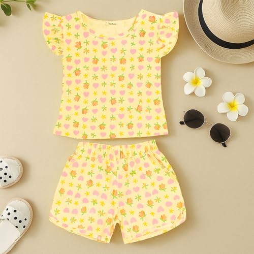 Image of Kidbea Girls' Cotton Dresses | Soft, Breathable Casual & Trendy Outfits for Kids | Sleeveless & Ruffle Sleeve Styles with Multiple Cute Prints