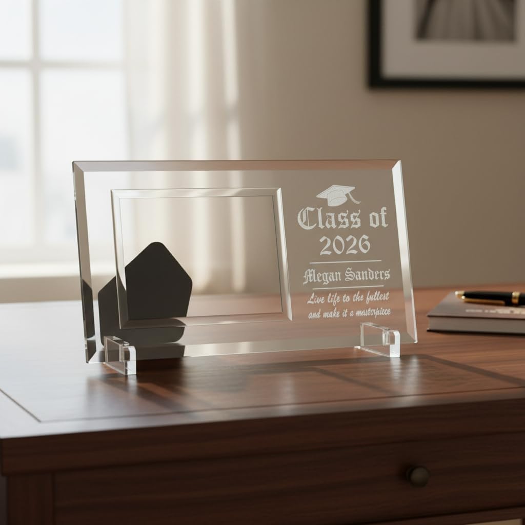 Personalization Universe The Graduate Personalized Glass Picture Frame