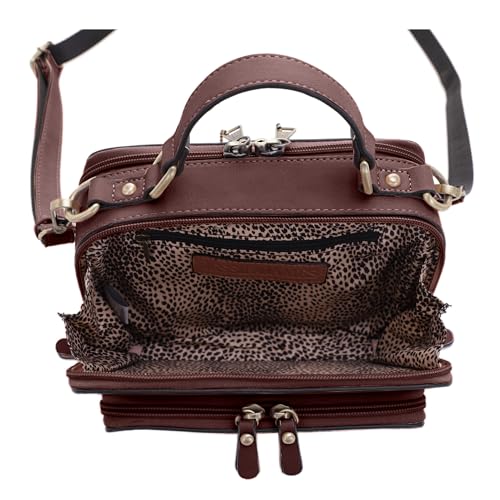 Image of JESSIE & JAMES PANDORA Compact Concealed Carry Crossbody Satchel Purse