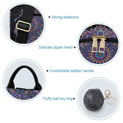 Image of ALAZA Dreamcatcher Lotus Boho Backpack Purse for Women Anti Theft Fashion Back Pack Shoulder Bag