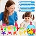Toddler Suction Cup Bath Toys, Ocean Animal Bath Water Toys for Kids Ages 1-3 3-5 4-8 No Hole Mold Free Bathtub Car Window Toys Travel Trip Essentials for 3 4 5 Year Old Boy Girl Birthday Gift