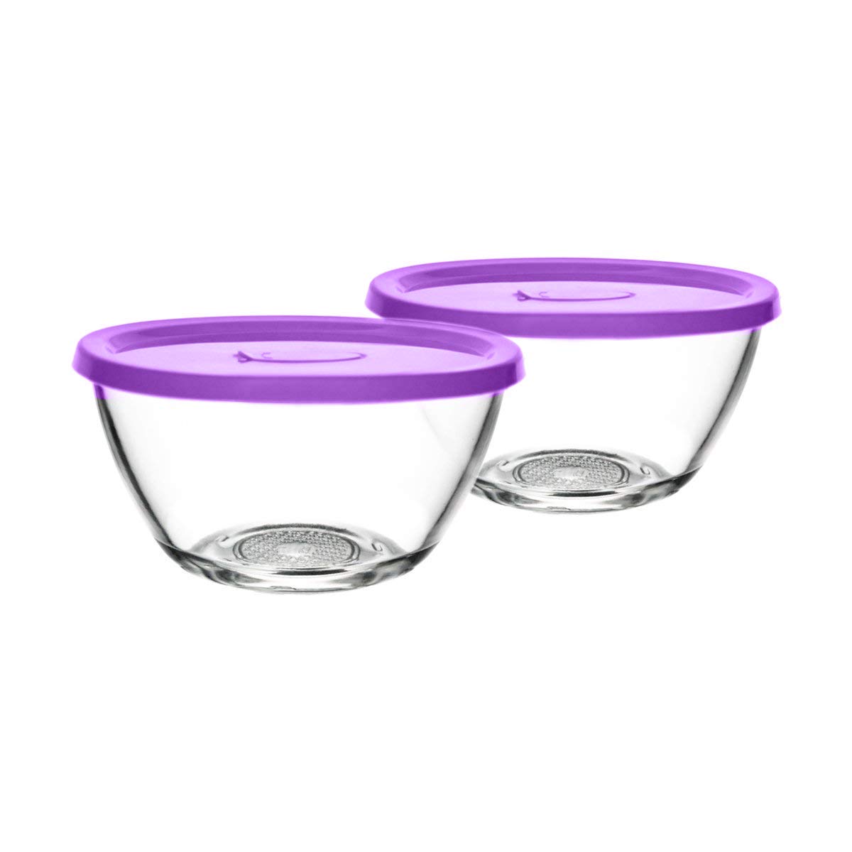 Vency 435ml Glass Mixing Bowl with Lid (Lid Color May Vary) | Microwave and Dishwasher Safe Glass Bowl with Lid (Set of 2) (B08JVBDQMJ) Amazon Price History, Amazon Price Tracker