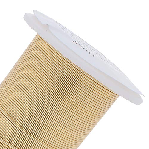 the beadsmith wire elements 20-gauge lacquered tarnish-resistant copper wire for jewelry making 15 yard 1372 meter spool gold