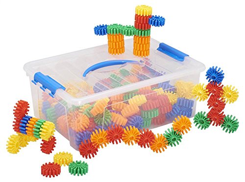 ECR4Kids Gears Galore Math Manipulatives Building Kit, Educational Sensory Learning Toys for Children (160-Piece Set)