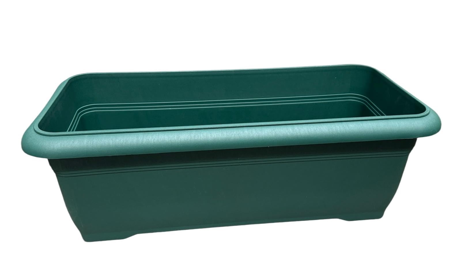 Tamersgifts Green Extra Large Garden Trough With Wheels, 62 Litre Capacity, 83Cm X 38Cm X 30Cm (Green)
