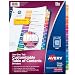 Avery Ready Index Table of Contents Dividers, 12-Tab, January - December, 1 Set (11127)