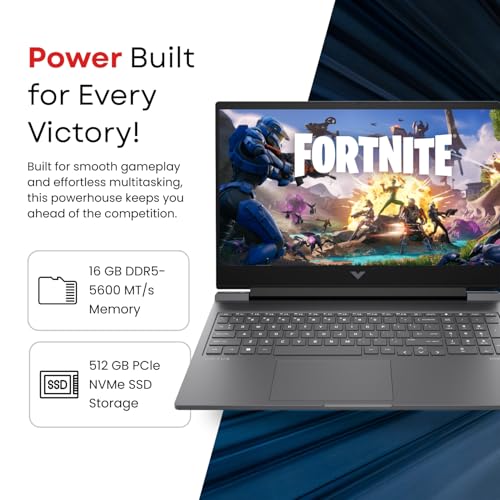 Image of HP Victus Gaming Laptop 16.1 inch FHD Display | Intel Core i5-14450HX | 16GB RAM | 512GB SSD | NVIDIA RTX 3050 4GB Graphics | Windows 11 Home | 1 Year Warranty (BH0R9PA)