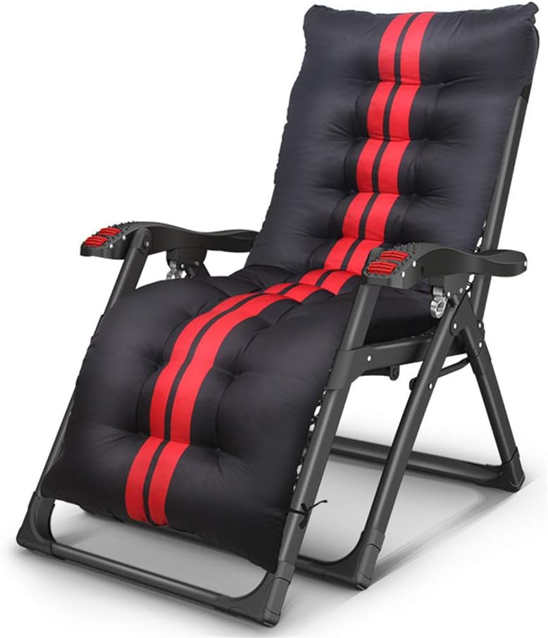 Zero Gravity Chair Reclining Sun Lounger Chair, Folding Textoline Deck Chairs Recliner Bed Chair for Beach, Patio, Garden with Massage Handle, Mattress Cup and Phone Holder