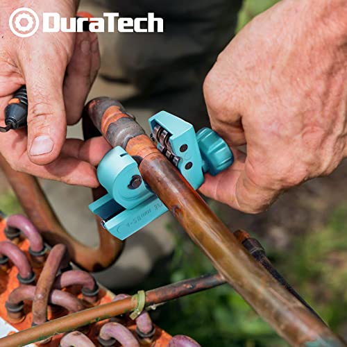 Duratech Tubing Cutter 3/16"-1-1/8"(4-28Mm), Copper, Aluminum, Brass And Plastic Tubing Compact Cutter, With Replacement Wheel #TOP6
