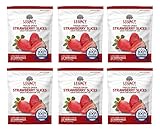 Legacy Essentials Freeze Dried Strawberries - 15 Year Shelf Life for Emergency Survival Food Storage Supply - Great Fruit Snack (Quantity 6)