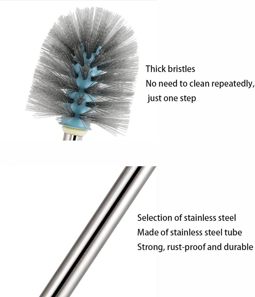 Toilet Cleaner Brush Toilet Brush and Holder Set, Toilet Bowl Cleaner Brush with Quick Drying Holder, Toilet Bowl Brush Holder for Bathroom Brush for Bathroom