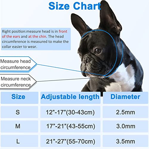 Gold Dog Chain Collars, Stainless Steel Dog Collar Adjustable Walking, Chew Proof Double Row Chain Dog Collar For Small Medium Large Dogs (M:(17'' - 21''), Gold) #TOP4