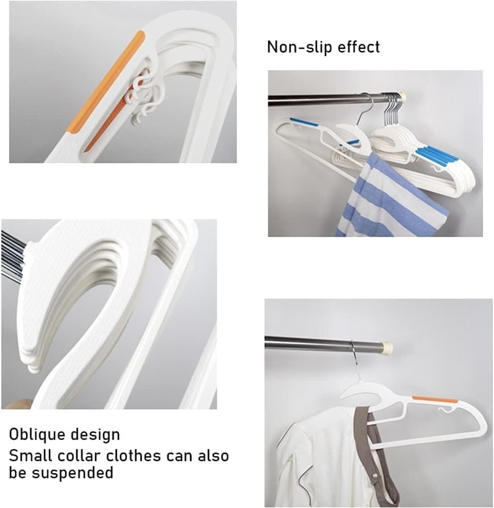 Antislip fluwelen hangers 50 stuks - Ultra slanke vilten hangers met 360 draaibare haken - duurzame ruimtebesparende korte nek hanger set