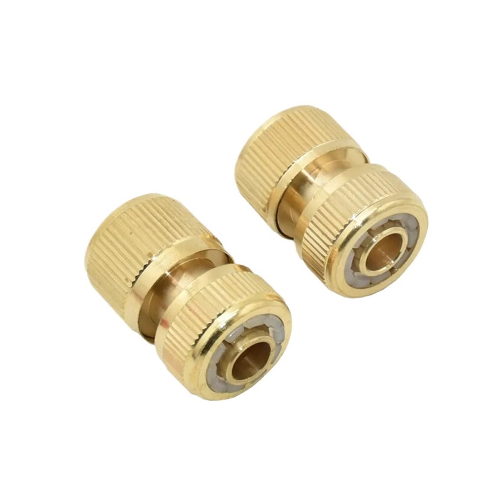 Hwww Waterstop Connector Brass 1/2" Garden Hose Quick Connector 16Mm Hose Copper Irrigation Hose For Water 1Pcs