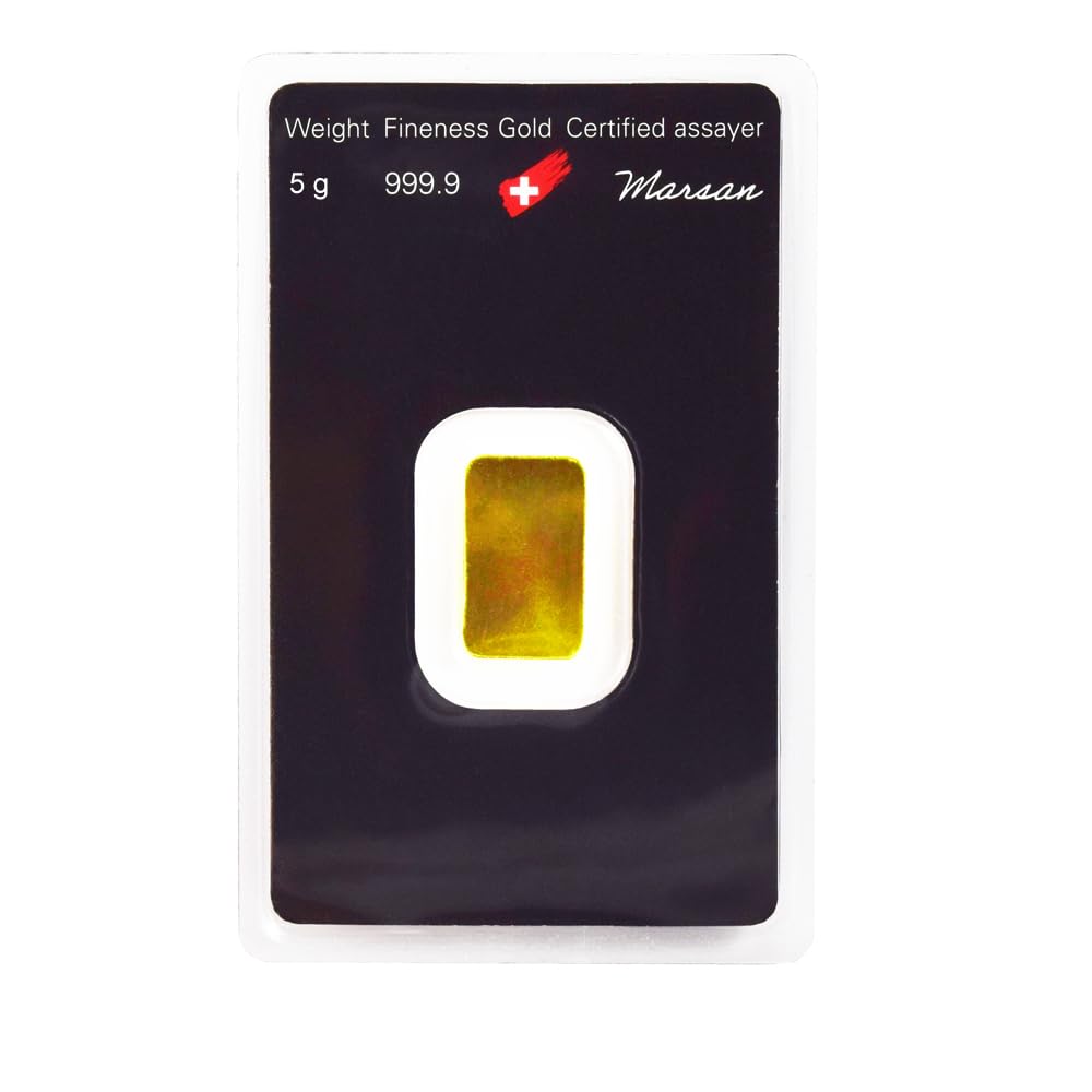 Argor-Heraeus Goldbarren, 999.9 Feingold, 5g, LBMA-zertifiziert