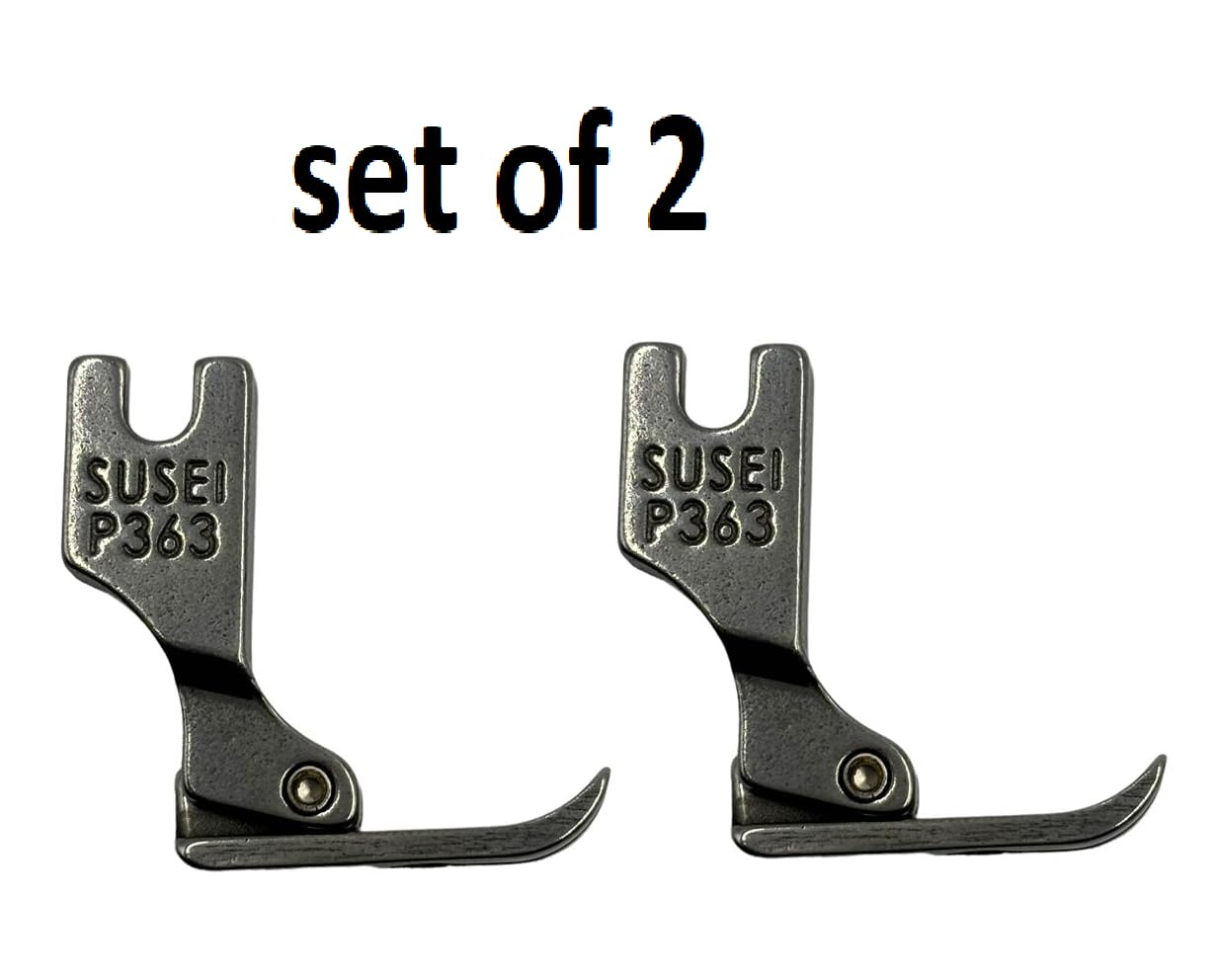 P363 Pressure Zipper Foot for Industrial Sewing Machines - SILVER , Set of 2 Pieces — Amazon image 4