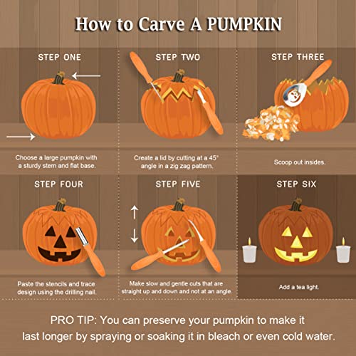 Upgraded 18-Piece Pumpkin Carving Kit