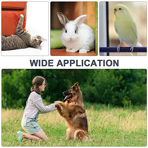 vsshe Hundepfeife,2 Stück Trainingspfeife 2 in 1 Hundeklicker und Pfeife Hunde Clicker Set mit 2 Pfeifenriemen Pfeife für Hunde Hundeerziehung Für Outdoor Camping Sport Hunde Clickertraining (Seil A)