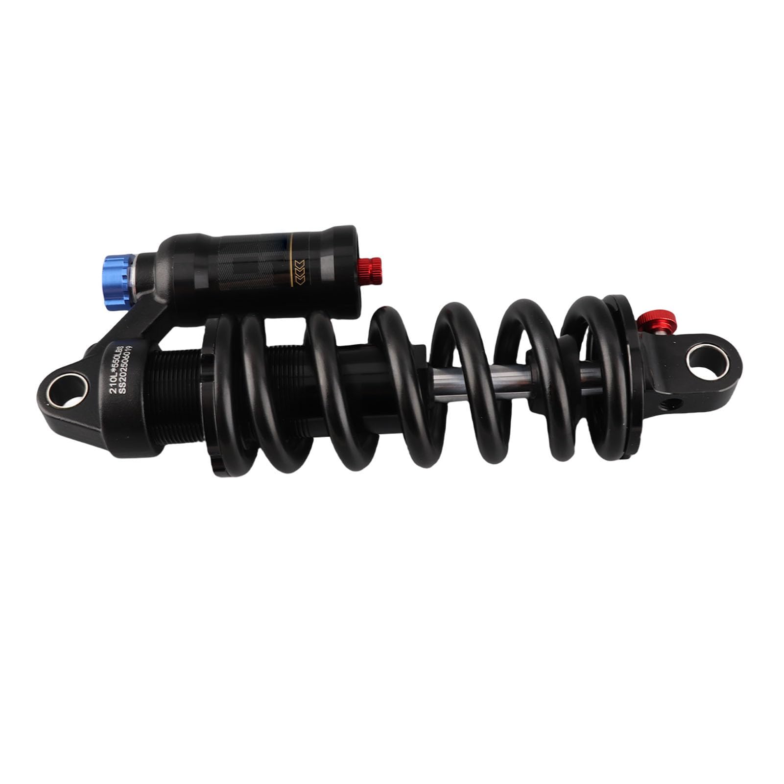 Generic Amortyzator Rowerowy Doskonała Technologia Sprężyn Hydraulicznych ze Stopu Aluminium do Motocykli Elektrycznych, Amortyzator Sprężynowy Tylnego Zawieszenia Roweru do Rowerów Górskich (210 MM)