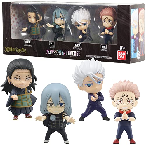 Bandai Namco - Jujutsu Kaisen Adverge Figure Box Set D (Satoru Gojo, Ryomen Sukuna, Suguru Geto, Mahito), Bandai Adverge Figure Box Set