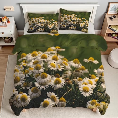Parure de lit marguerite 200x200 pour s'endormir dans la douceur