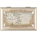 Cottage Garden Memory Those We Love Champagne Silver Embossed Petite Rose Music Box Plays Amazing Grace