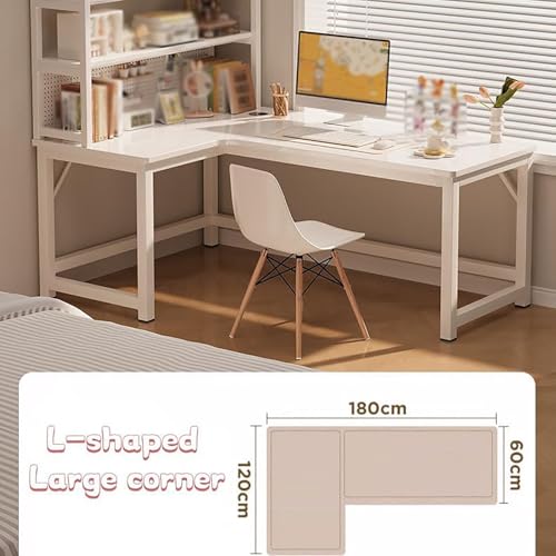 Bureau d'ordinateur d'angle compact 120 x 100 cm pour résoudre le manque de place sur le balcon