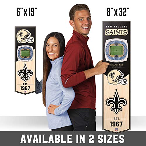 YouTheFan NFL New Orleans Saints 3D 6 x 19 Fan Banner by YouTheFan - Image 7