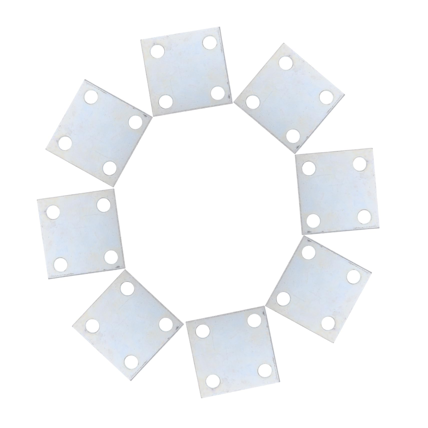 Plaque soudable acier robuste avec trous d'ancrage pour installation facile de structure