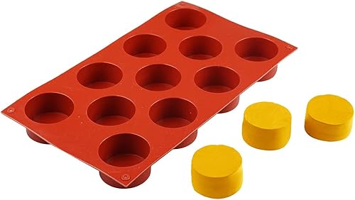 Miniatura 9 de Molde de silicona con forma de cilindro de 1186 cavidades para hornear, postres, helados, mousse, herramientas de decoración de fondant (11