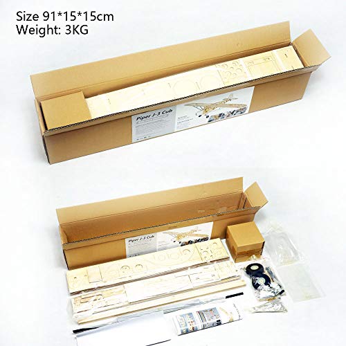S14 Rc Balsa Wood Ep & Gp 1.8M Piper Cub J3 By Dw Hobby Balsa Laser-Cutting Remote Control Aeroplane For Adults; Rc Unassembled Flying Model For Fun; (S1401) #TOP6