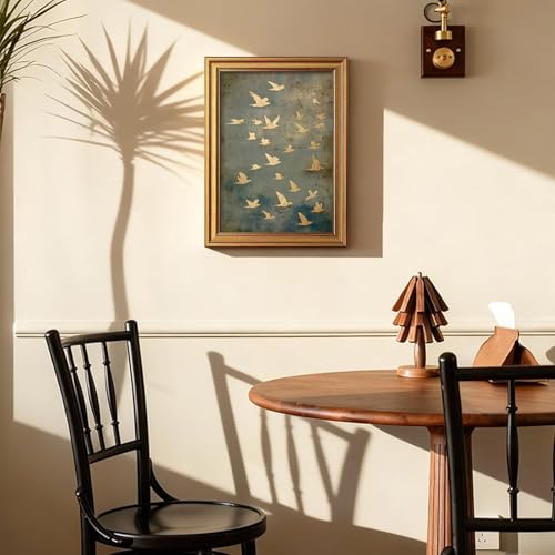 Vintage Gold Framed Wall Art Flying Bird Pictures Wall Decor 16x24 Inch by Artuloy - Used condition - US$39.23