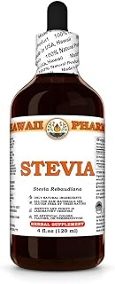 Stevia (Stevia Rebaudiana) Dry Leaf Tincture, Made in Hawaii, Organic Raw Materials, All Natural, Vegan, Pure Liquid Extract - 4 fl.oz