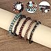 Mikovivi 5pcs Life Tree Beaded Bracelets for Women, Multilayer Boho Bracelets Stackable Handmade Wood & Alloy Bead Elastic Bracelet Jewelry Gifts for Women Men