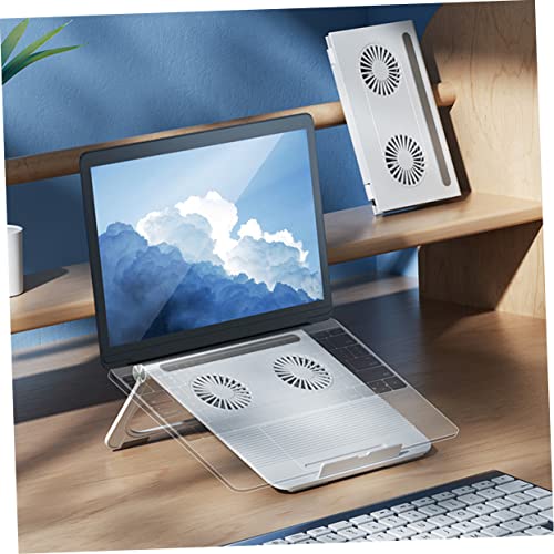 Soporte para laptop OSALADI con ventiladores de enfriamiento, base ajustable para notebook y PC, refrigerador de aire miniatura 6