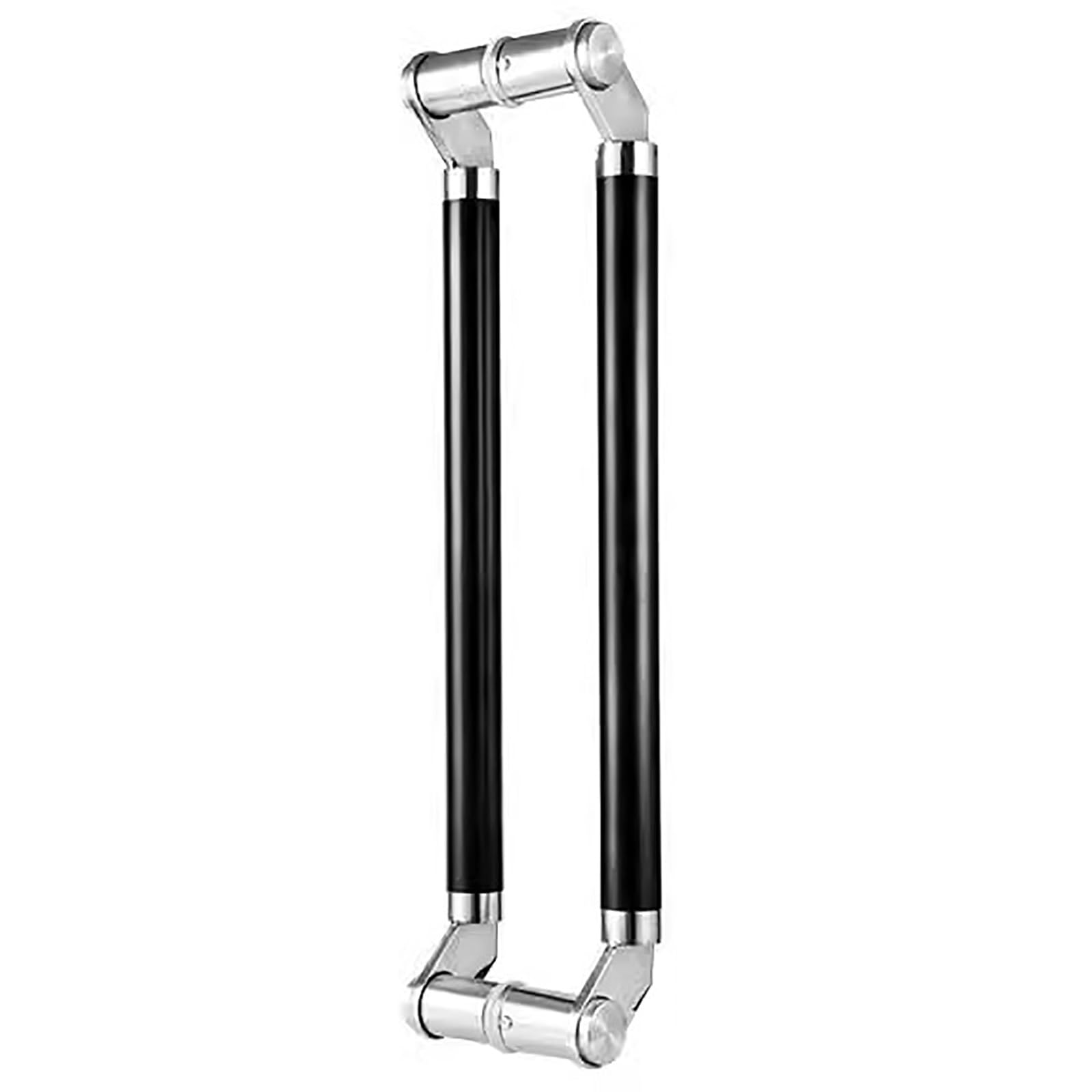 BHGFYXBS Double Sided Sliding Door Handle For Wood And Glass Doors Stainless Steel Hotel Bathroom Shower Gate Grab Handles Push Pull Fitting,Black-100Cm(39.4In),Black-100cm(39.4in)