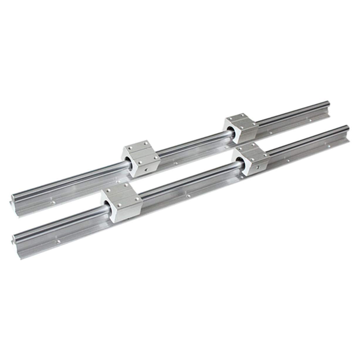Rail linéaire SBR16 - Kit de roulement linéaire 300/500/600 mm et SFU1605 300/500/600 mm - Axes de déviation avec BK/BF12 et embrayage - DSG16H pour machines automatisées