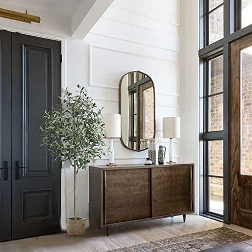 Seelinns Artificial Olive Tree 5.01Ft Fake Olive Silk Tree Large Faux Plants Indoor Tall Olive Branch And Fruits With Potted For Home Office Living Room Decor #TOP1