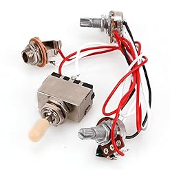 Interrupteur à bascule 3 voies + potentiomètres 500 K + faisceau de câblage pour guitare Humbucker LP 2 - Les Beatles, Paul McCartney, John Lennon, RIngo Starr, George Harrison Interrupteur à bascule 3 voies + potentiomètres 500 K + faisceau de câblage pour guitare Humbucker LP 2 – Image 4
