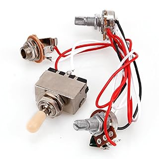 Interrupteur à bascule 3 voies + potentiomètres 500 K + faisceau de câblage pour guitare Humbucker LP 2 - Les Beatles, Paul McCartney, John Lennon, RIngo Starr, George Harrison Interrupteur à bascule 3 voies + potentiomètres 500 K + faisceau de câblage pour guitare Humbucker LP 2 – Image 4