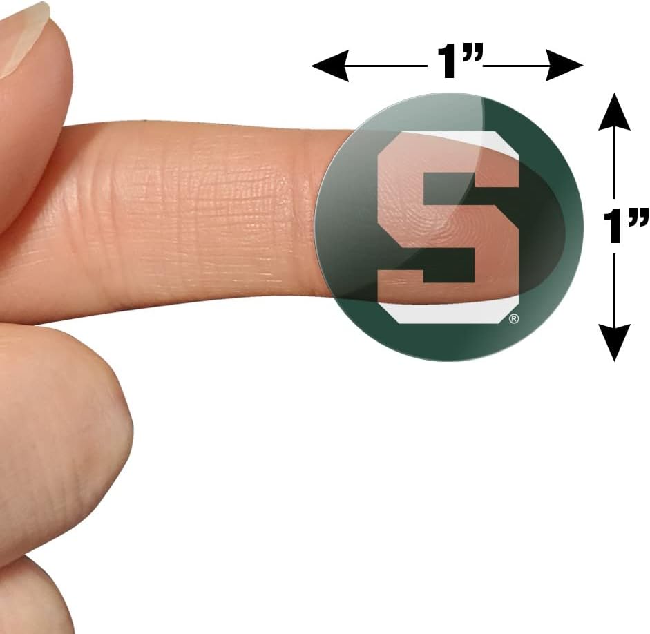 Michigan State Block S 1" Planner Calendar Scrapbooking Crafting Clear Stickers - Image 6