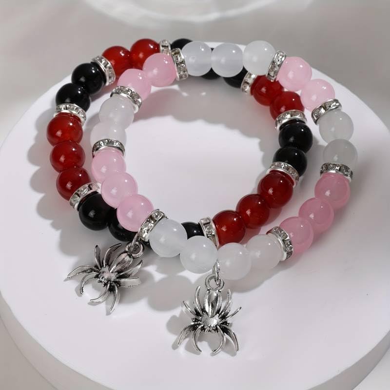 Image of Spiderman Kitty Magnetic Friendship Bracelets, Couple's Bracelets, Valentine's Day Gifts for BFF, BF, GF, Women, Men, Girls, Kids