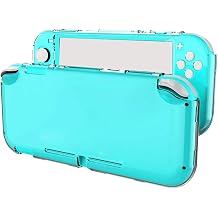 Switch Lite Console Case Ultra Clear Hard Back Cover Scratch Resistant Shock Absorption Ergonomic Grip Design Crystal Clear Shell