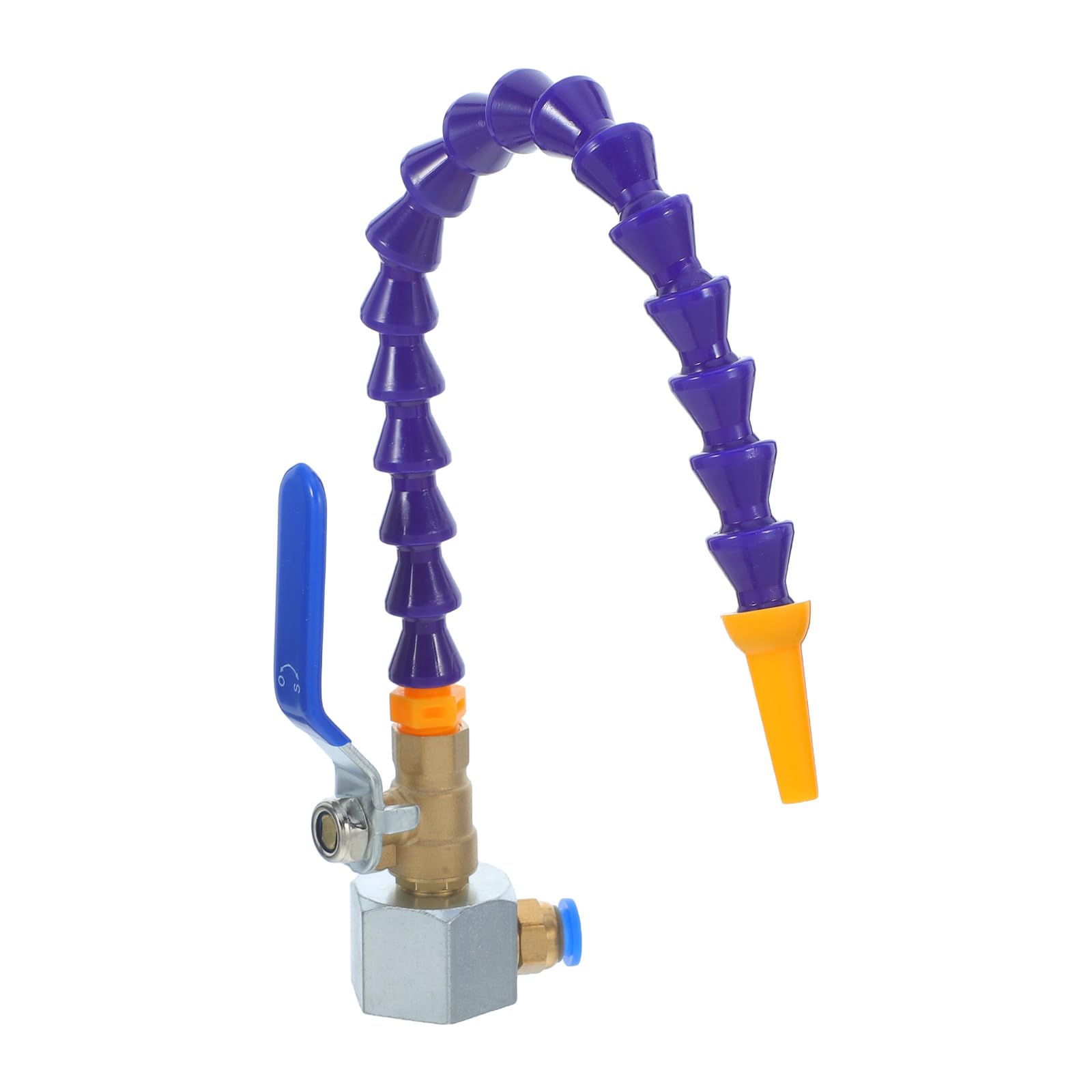 Buse de Soufflage Interface Robuste en Acier Inoxydable et Plastique avec Base Magnétique Stable pour Machine-outil pour Découpe Métal et Routeur Cnc