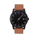 Solar 05 - Brown Band&comma; Black Case&comma; Black Dial - Unisex Adult Watch