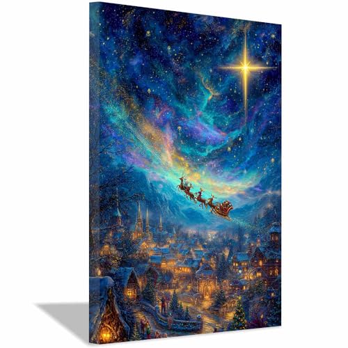 Reproductions d'art de Noël haut de gamme 70x100cm avec cadre